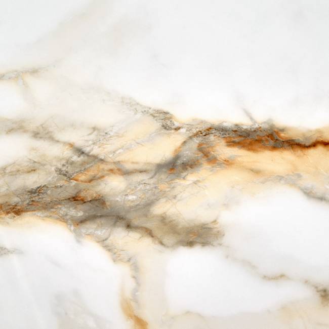 Стол Aura D110, керамогранит Calacatte gold мрамор, чёрный