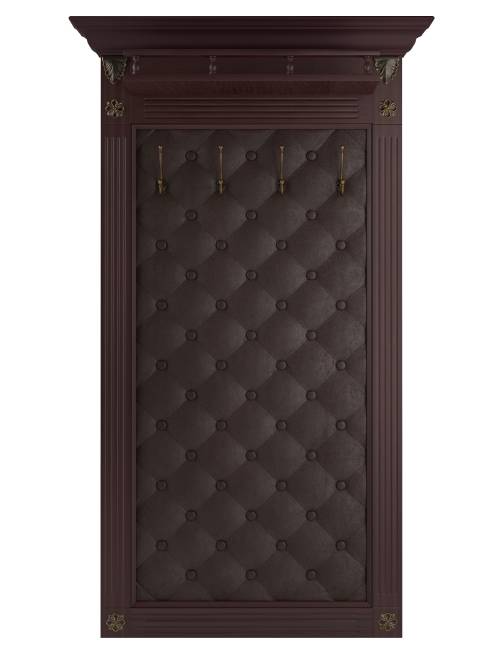 Вешалка в прихожую Сильвия Н3 экокожа корич./темно-корич. Вешалка в прихожую Сильвия Н3 экокожа корич./темно-корич.