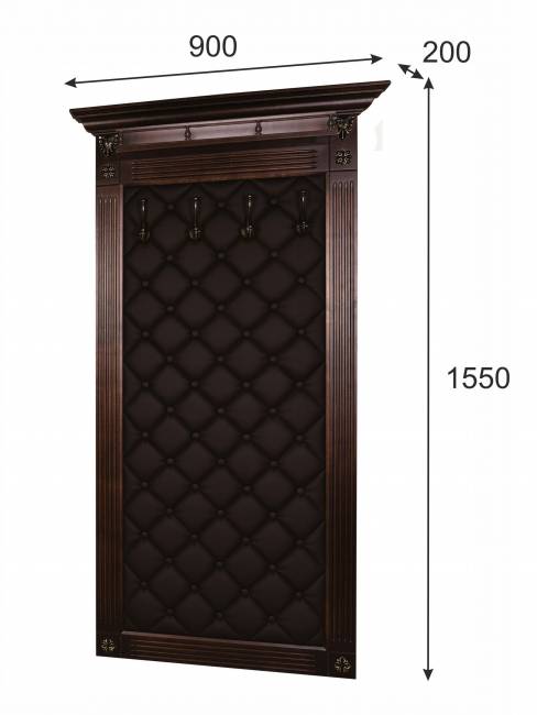 Вешалка в прихожую Сильвия Н3 экокожа корич./темно-корич. Вешалка в прихожую Сильвия Н3 экокожа корич./темно-корич.