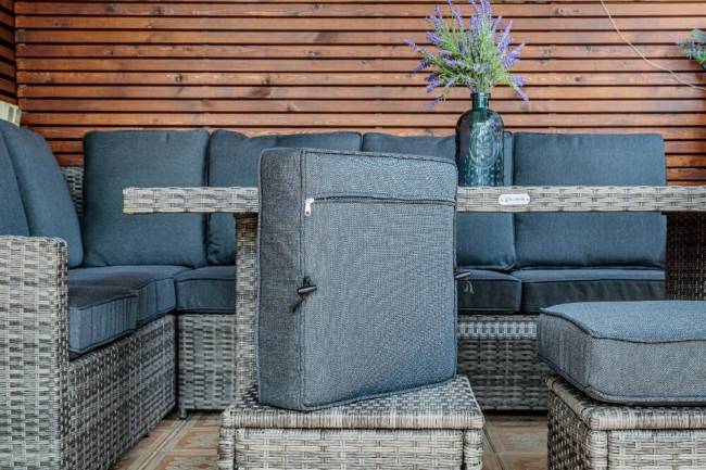 ZORRO серый комплект мебели из искусственного ротанга