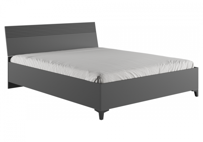 Кровать Кровать Ника 160х200 с основанием дсп эйхория QR-17 / графит