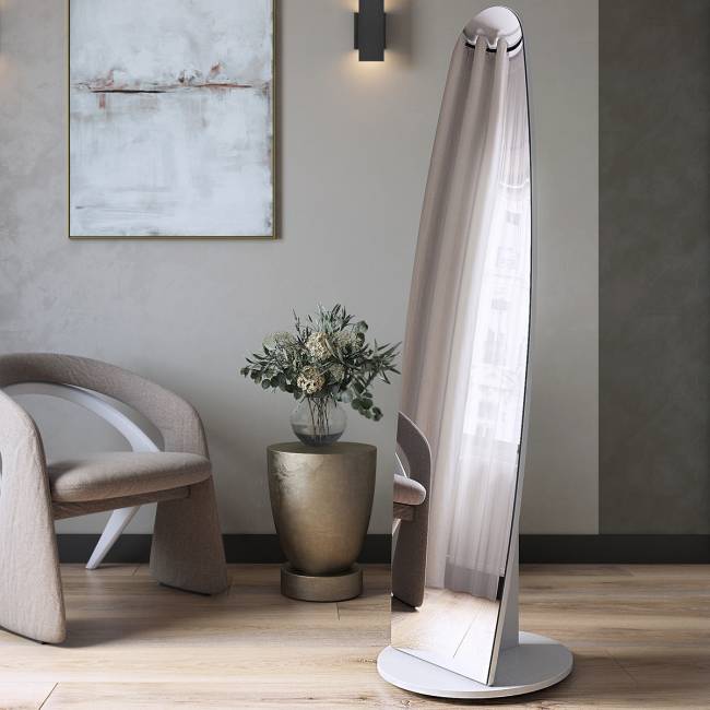 Зеркало напольное Стелла 1 белый 157,8 см х 40,4 см Зеркало напольное Стелла 1 белый 157,8 см х 40,4 см