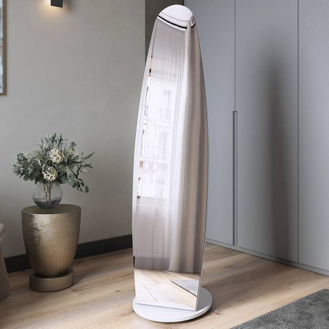 Зеркало напольное Стелла 1 белый 157,8 см х 40,4 см Зеркало напольное Стелла 1 белый 157,8 см х 40,4 см