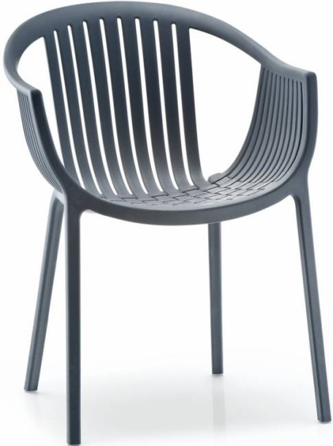 Кресло пластиковое Tatami серый 580х615х780 мм