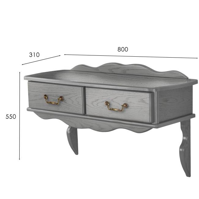 Консоль Берже 20 серый графит Консоль Берже 20 серый графит