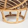 Кресло PAPASAN ECO/ПАПАСАН ЭКО P115-1/SP STD /c подушкой, ремешками/ Natural (натуральный), экошерсть Коричневый, 1811-5 Natural (натуральный)