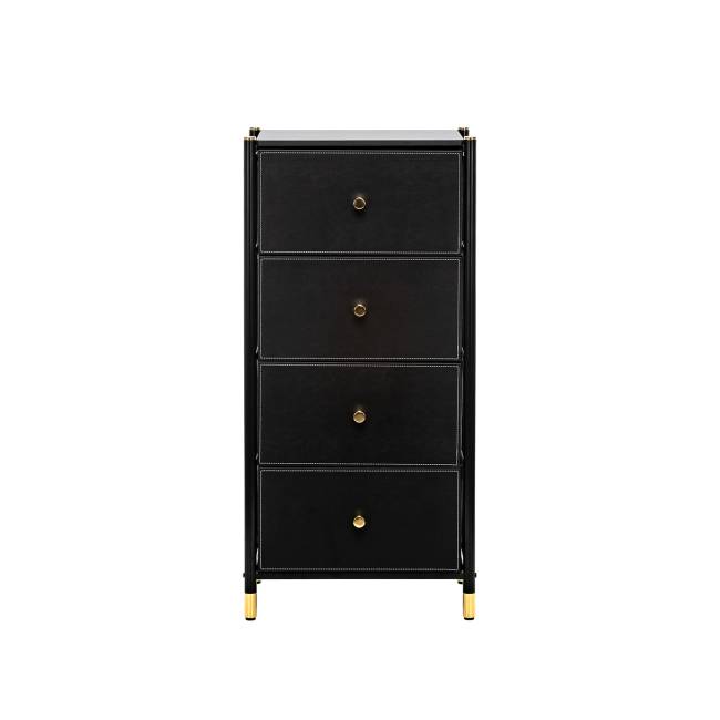 Комод Leset Хайди 4 ящика Чёрный Чёрный Комод Leset Хайди 4 ящика Чёрный Чёрный