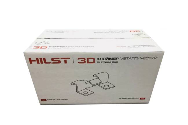 Клипса HILST Premium 3D (металл), 8мм (упак. 100шт) Клипса HILST Premium 3D (металл), 8мм (упак. 100шт)