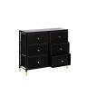 Комод Leset Хайди 6 ящиков Чёрный Чёрный Комод Leset Хайди 6 ящиков Чёрный Чёрный