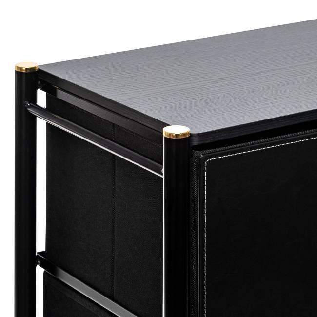 Комод Leset Хайди 6 ящиков Чёрный Чёрный Комод Leset Хайди 6 ящиков Чёрный Чёрный