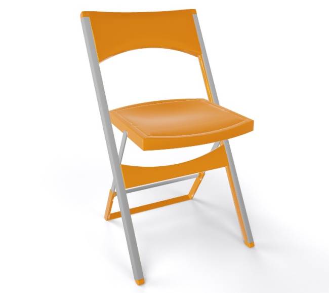 Стул пластиковый складной Compact горчичный 435х470х775 мм Стул пластиковый складной Compact горчичный 435х470х775 мм