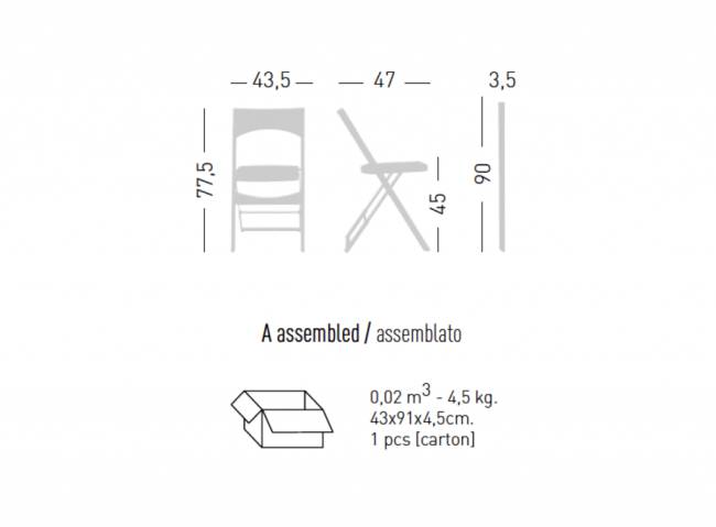 Стул пластиковый складной Compact горчичный 435х470х775 мм Стул пластиковый складной Compact горчичный 435х470х775 мм