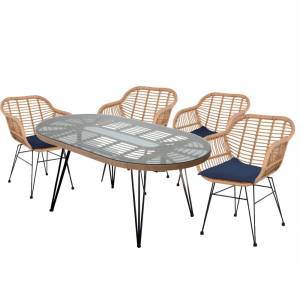 Набор мебели Адриан, бежевый, чёрный Набор мебели Адриан, бежевый, чёрный