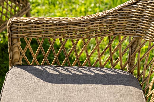 "Дольче" обеденная группа из искусственного ротанга, цвет соломенный "Дольче" обеденная группа из искусственного ротанга, цвет соломенный