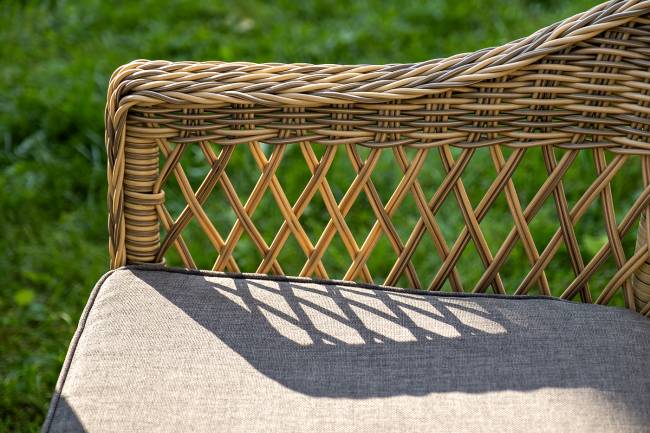 "Дольче" обеденная группа из искусственного ротанга, цвет соломенный "Дольче" обеденная группа из искусственного ротанга, цвет соломенный