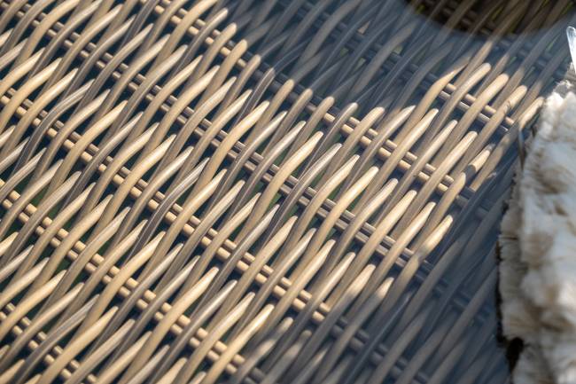 "Дольче" обеденная группа из искусственного ротанга, цвет соломенный "Дольче" обеденная группа из искусственного ротанга, цвет соломенный