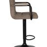 Стул барный DOBRIN KRUGER ARM BLACK, какао вельвет (LAR-E2041-05)