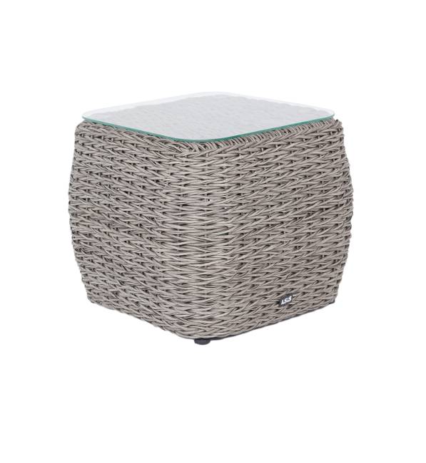 "Кальяри" кофейный столик из искусственного ротанга (гиацинт), цвет серый "Кальяри" кофейный столик из искусственного ротанга (гиацинт), цвет серый