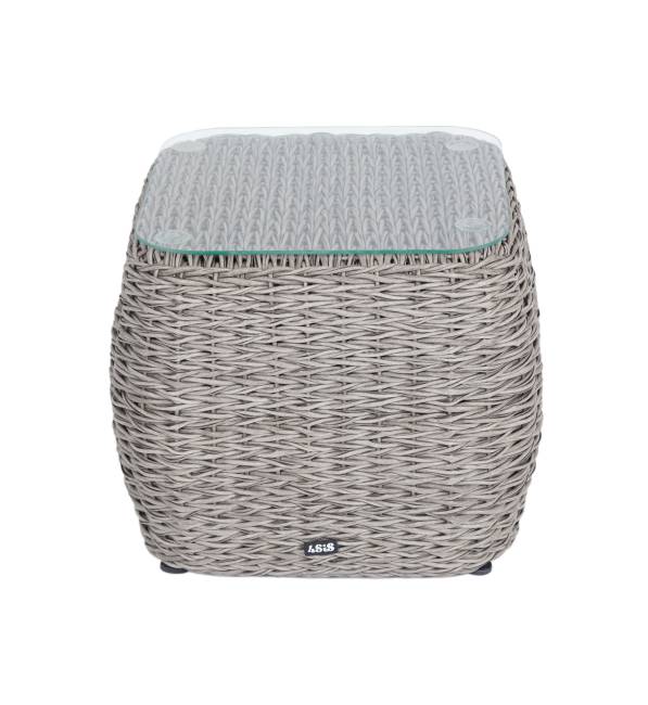 "Кальяри" кофейный столик из искусственного ротанга (гиацинт), цвет серый "Кальяри" кофейный столик из искусственного ротанга (гиацинт), цвет серый