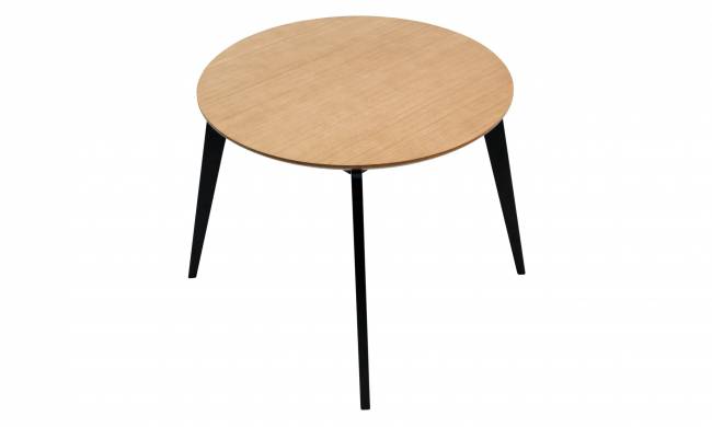 Стол Arki К 90 чёрный/натур