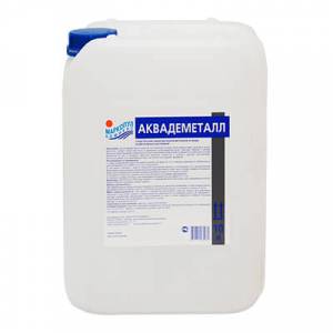 АКВАДЕМЕТАЛЛ, 10л канистра, жидкое средство для удаление металлов