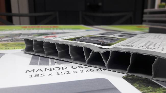 Сарай "Манор 6x8DD" (размеры 177х230 см), серый Сарай "Манор 6x8DD" (размеры 177х230 см), серый