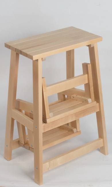 Табурет-стремянка Марк, Натуральное дерево