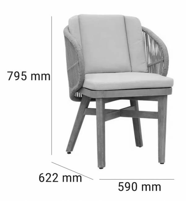 Комплект деревянной мебели Mali натуральный