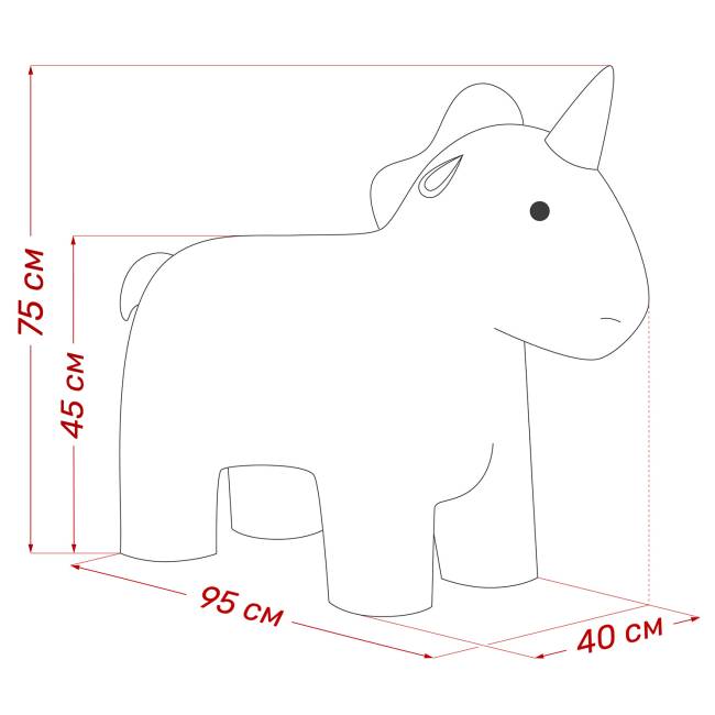 Пуф Leset Unicorn Omega 02, компаньон Enigma 24