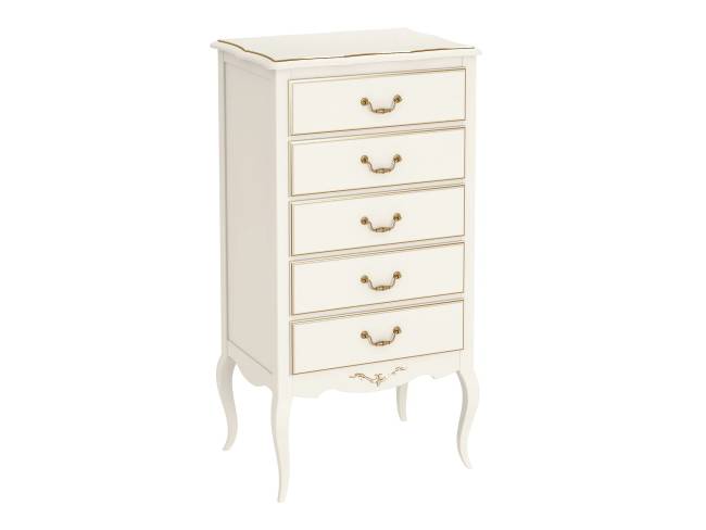 Комод Малонн Ави 5 ящиков Белый