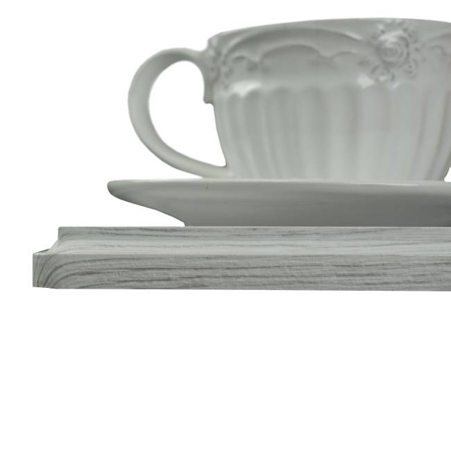 Стол сервировочный Оди металлик/белый/дуб дымчатый Стол сервировочный Оди металлик/белый/дуб дымчатый