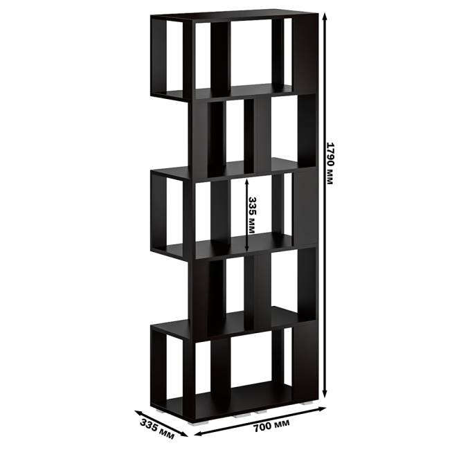 Комплект их 2-х стеллажей цвет венге