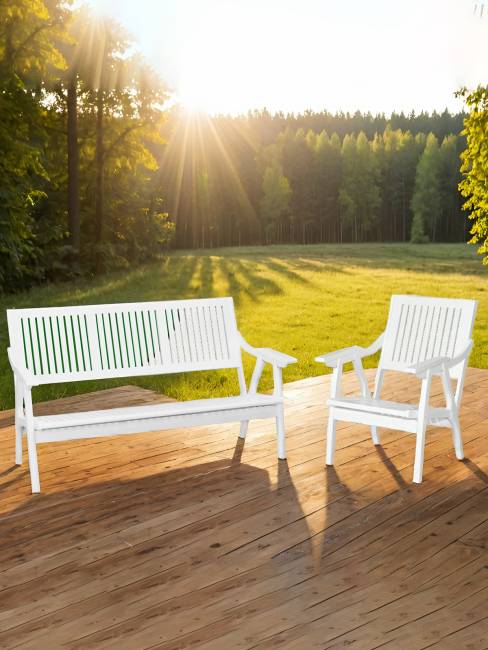 Диван-скамья Массив решетка, каркас снег Диван-скамья Массив решетка, каркас снег