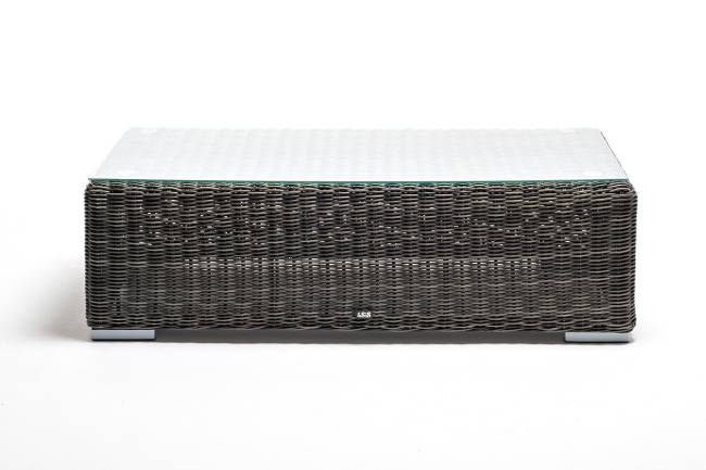 "Боно" журнальный столик из искусственного ротанга, цвет графит
