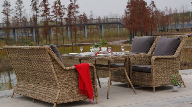 "Гляссе" кресло плетеное из искусственного ротанга, цвет соломенный "Гляссе" кресло плетеное из искусственного ротанга, цвет соломенный