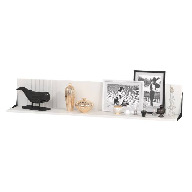 Тумба для ТВ с навесной полкой Валенсия цвет белый шагрень Тумба для ТВ с навесной полкой Валенсия цвет белый шагрень