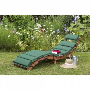 Шезлонг-лежак AFM-803A Beige-Green, бежевый/зелёный