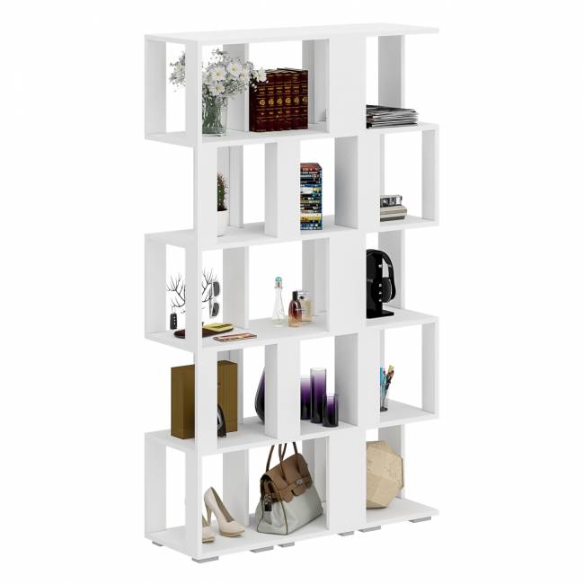 Комплект их 3-х открытых стеллажей цвет белый Комплект их 3-х открытых стеллажей цвет белый