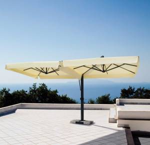 Зонт профессиональный двухкупольный Fellini Alluminium V 3м*6м