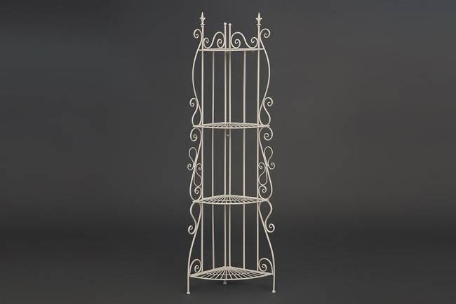 Этажерка угловая Secret De Maison 001 стальной сплав, 50х35х160см, butter white