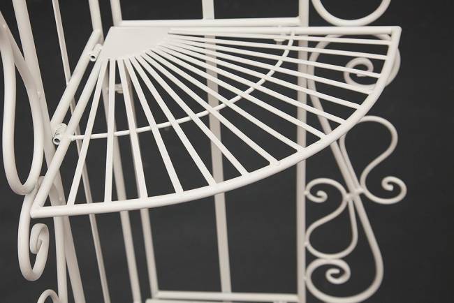 Этажерка угловая Secret De Maison 001 стальной сплав, 50х35х160см, butter white