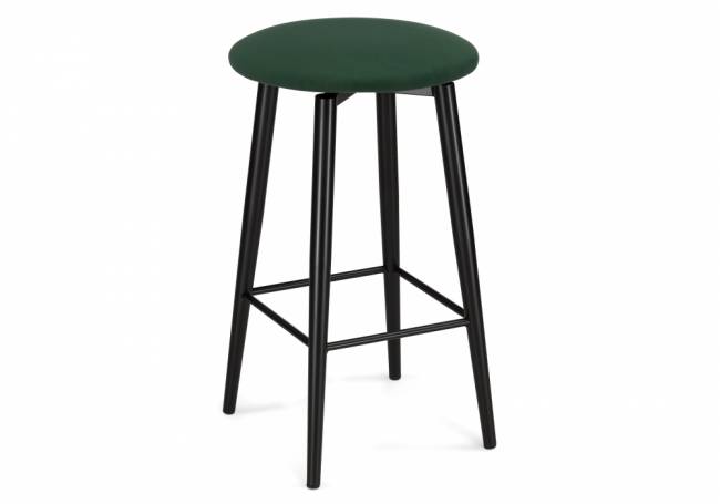 Барный стул Гангток крутящийся изумруд / черный матовый