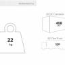 Стул пластиковый полубарный Air Bar 65 темно-серый 440х510х950 мм
