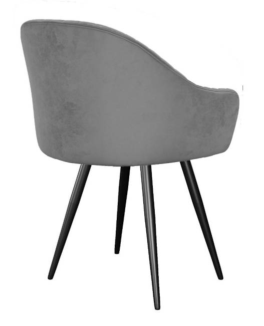 Стул DikLine 439 поворотный, C56 серый, ножки черные Стул DikLine 439 поворотный, C56 серый, ножки черные