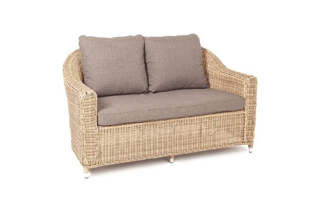 "Кон Панна" диван из искусственного ротанга двухместный, цвет соломенный "Кон Панна" диван из искусственного ротанга двухместный, цвет соломенный