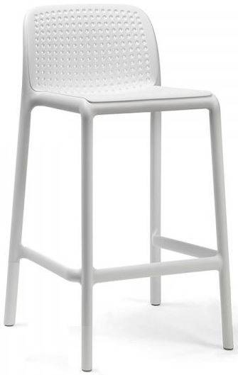 Стул пластиковый полубарный Lido Mini белый 475х495х865 мм Стул пластиковый полубарный Lido Mini белый 475х495х865 мм