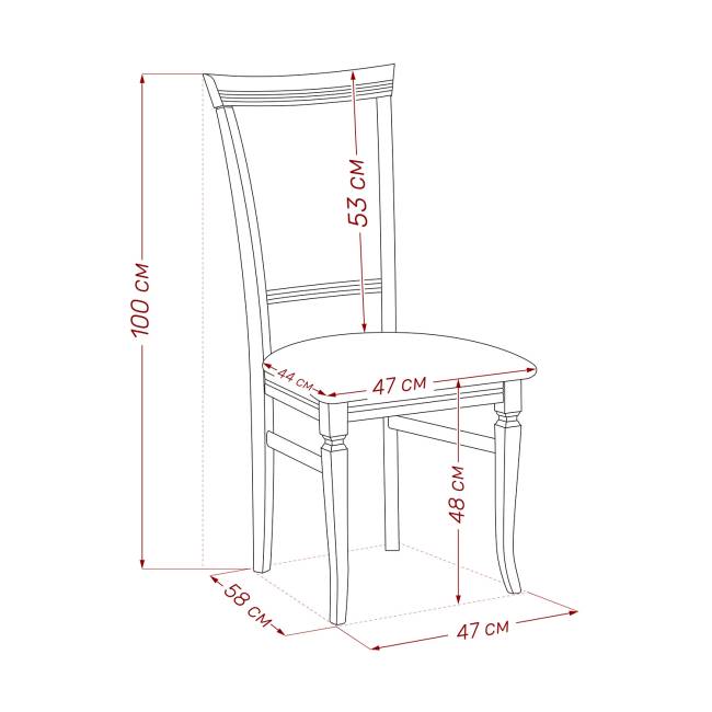 Стул Leset Монтана Белый Антина ваниль Белый
