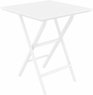 Стол пластиковый складной Helen Folding Table 60 белый 600х600х740 мм