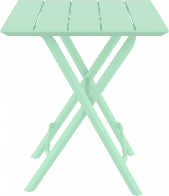 Стол пластиковый складной Helen Folding Table 60 опаловый зеленый 600х600х740 мм