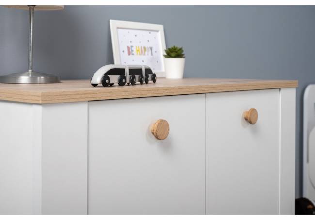 Джастин 16.228.02 белый PE шагрень / дуб белый exclusive OW D4430